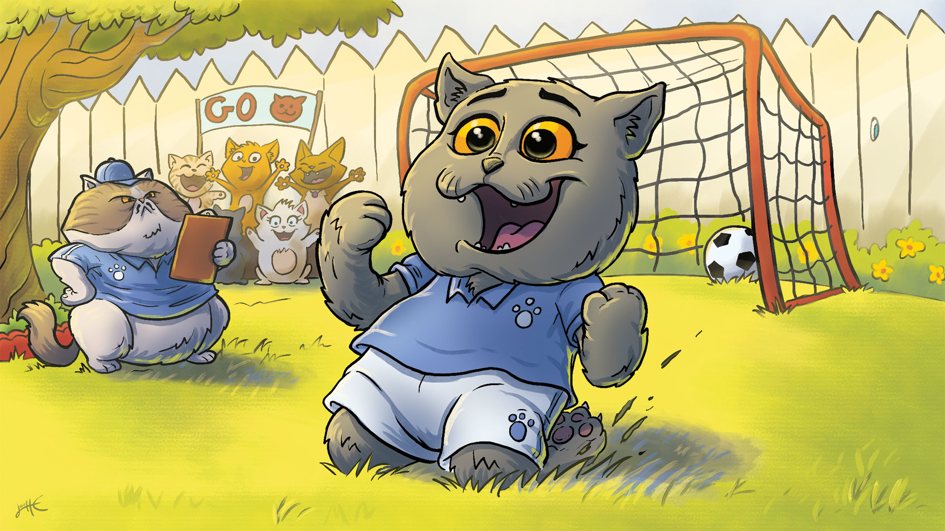 ArtStation - Michael the Cat Plays Soccer