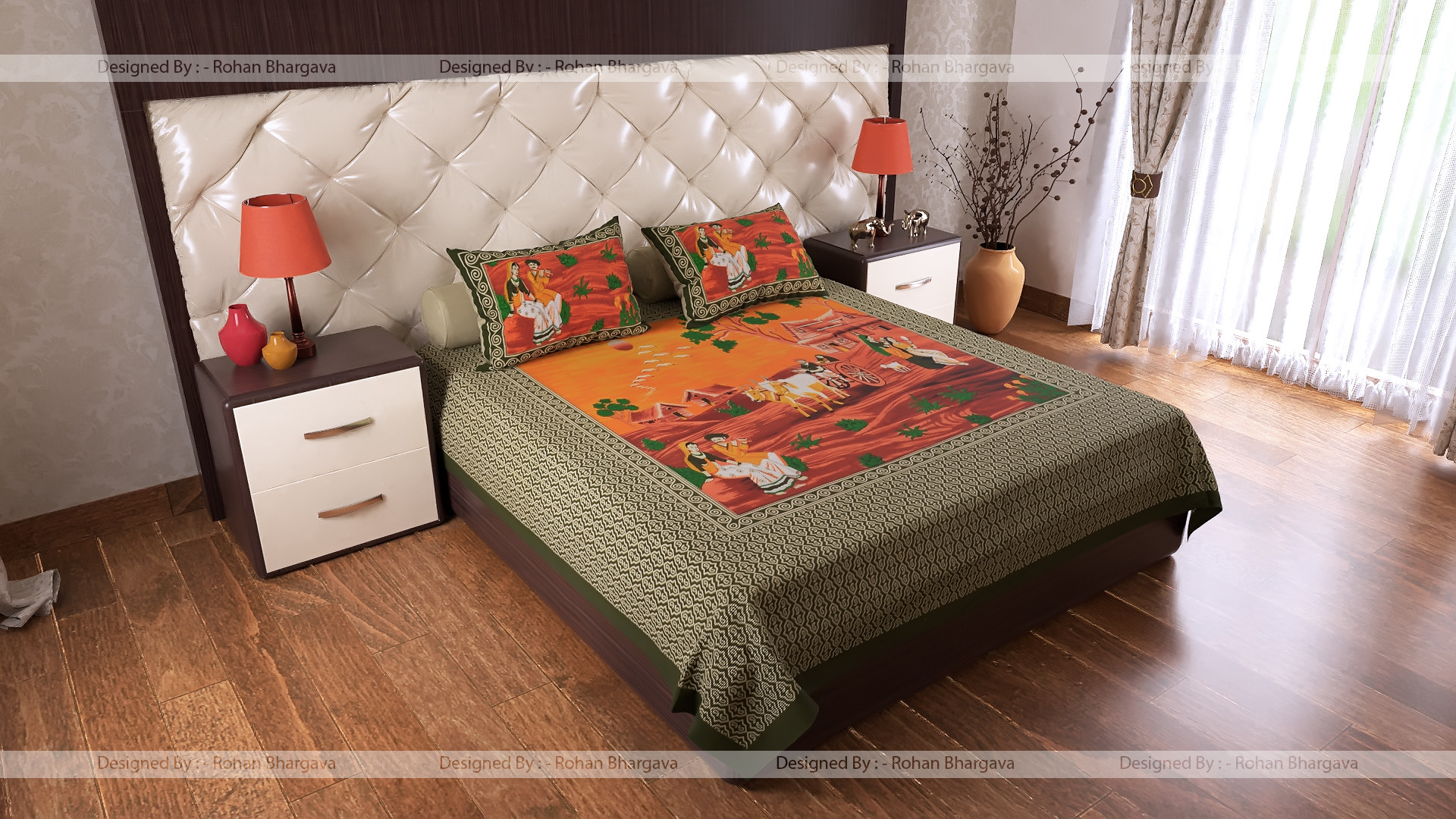 Artstation 3d Realistic Bedroom Rohan Bhargava