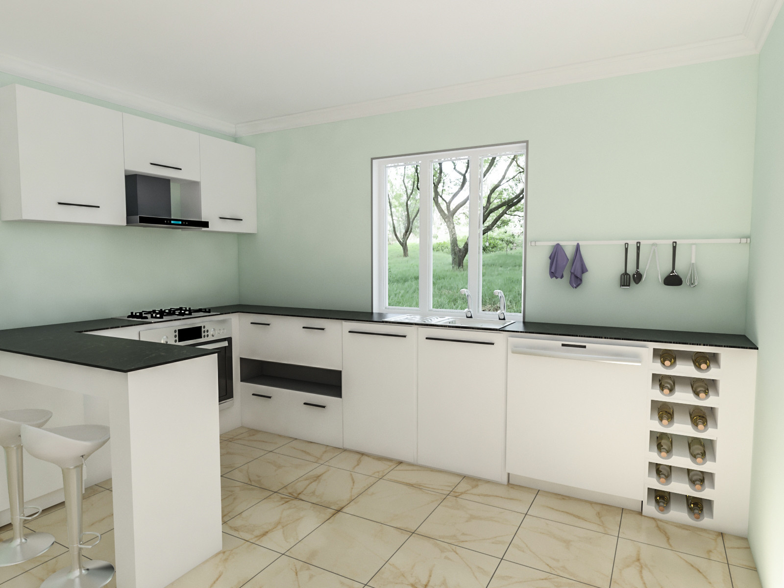 Sérgio Moreira Kitchen In 3ds Max And Vray