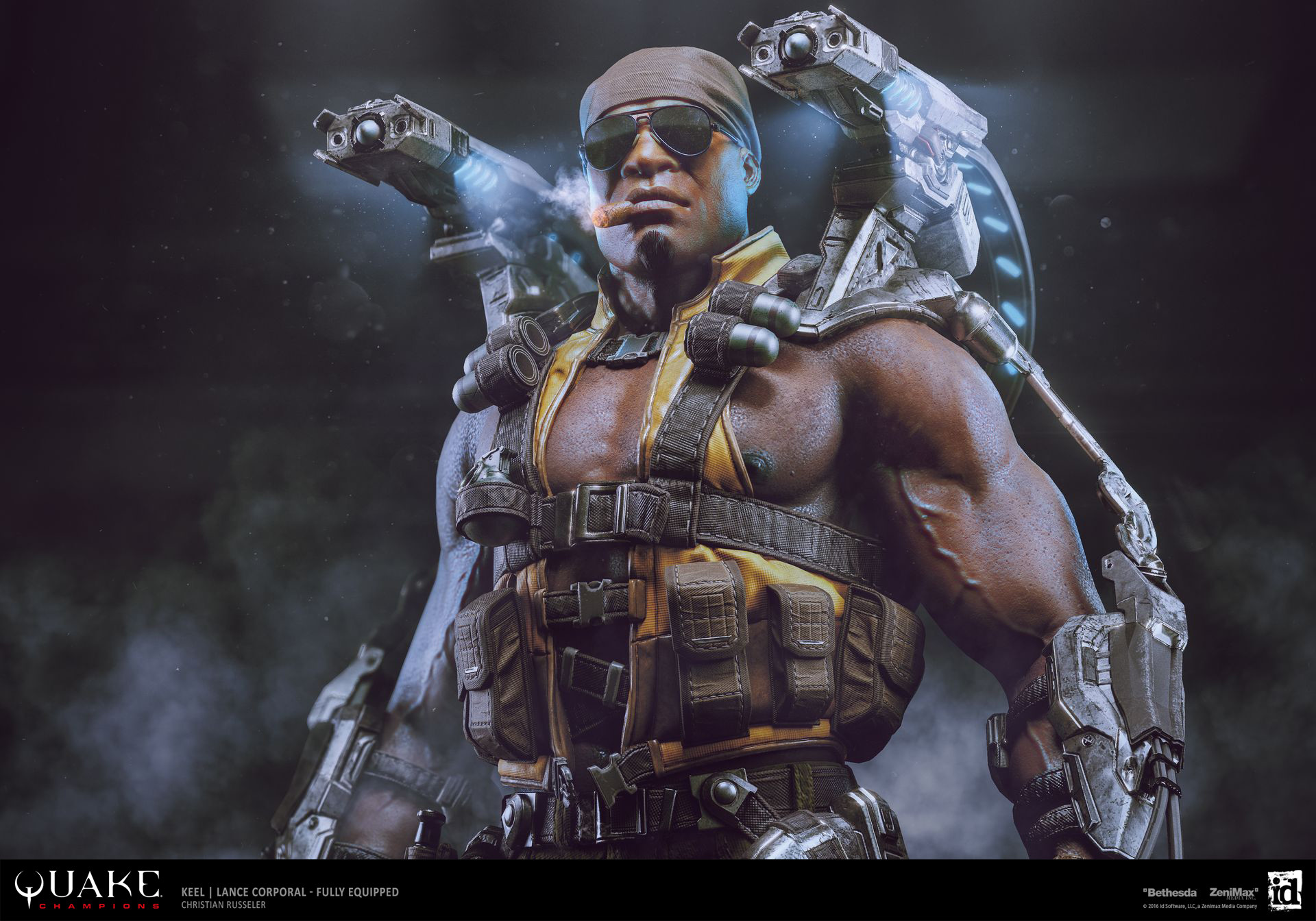 Artstation Keel Lance Corporal Ingame Model Christian Russeler