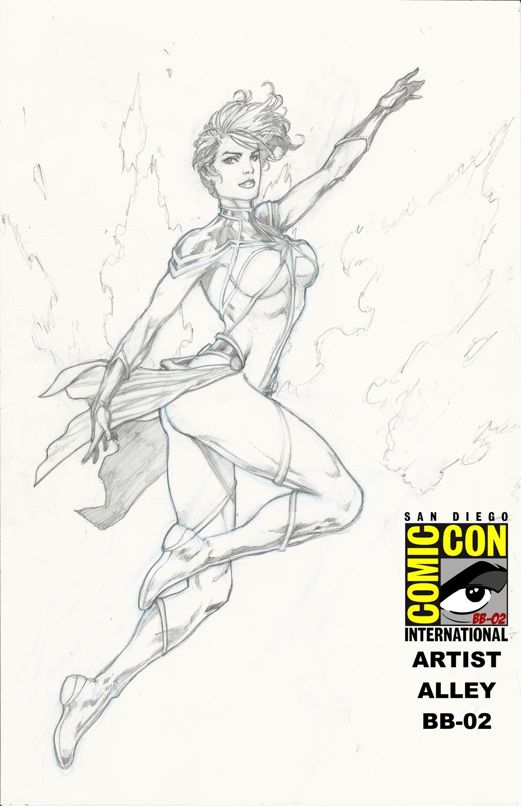 Carol Danvers in pencils. Inks coming soon. A San Diego Comic Con commission. Come by the artist alley BB - 02. Hope to see you there. 