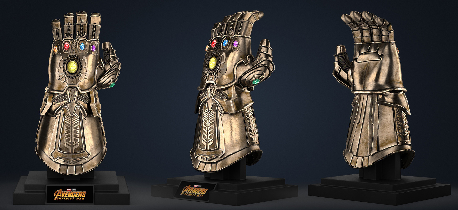 Artstation Thanos Infinity Gauntlet Avengers Infinity War 3d