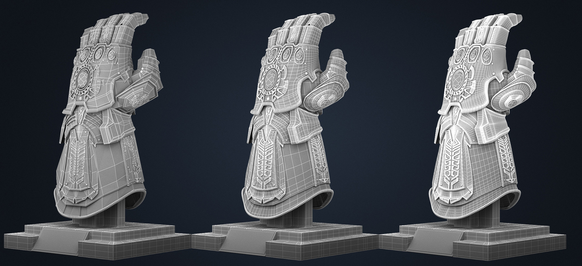 Artstation Thanos Infinity Gauntlet Avengers Infinity War 3d