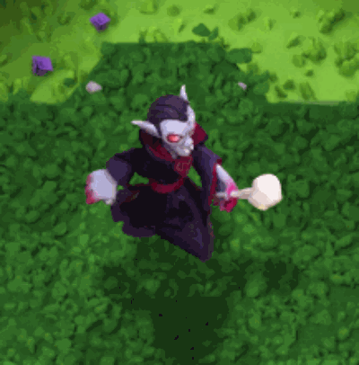 In game animation for attack