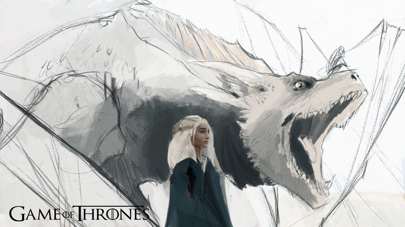 Artstation Dragon Sketch Game Of Thrones Alberto Velez Marino How to draw an ice dragon from game of thrones by monikazagrobelna. dragon sketch game of thrones alberto