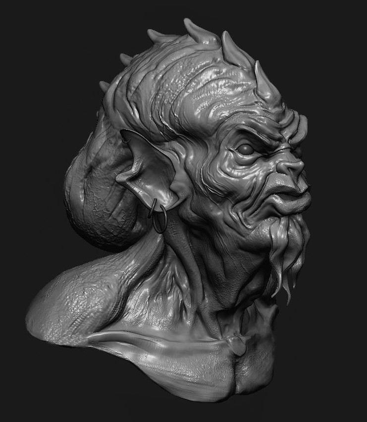 Modeled in ZBRUSH in two hours