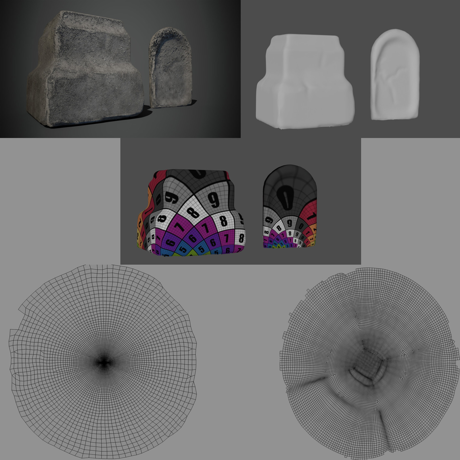 pillar monument and tomb with the UV's
