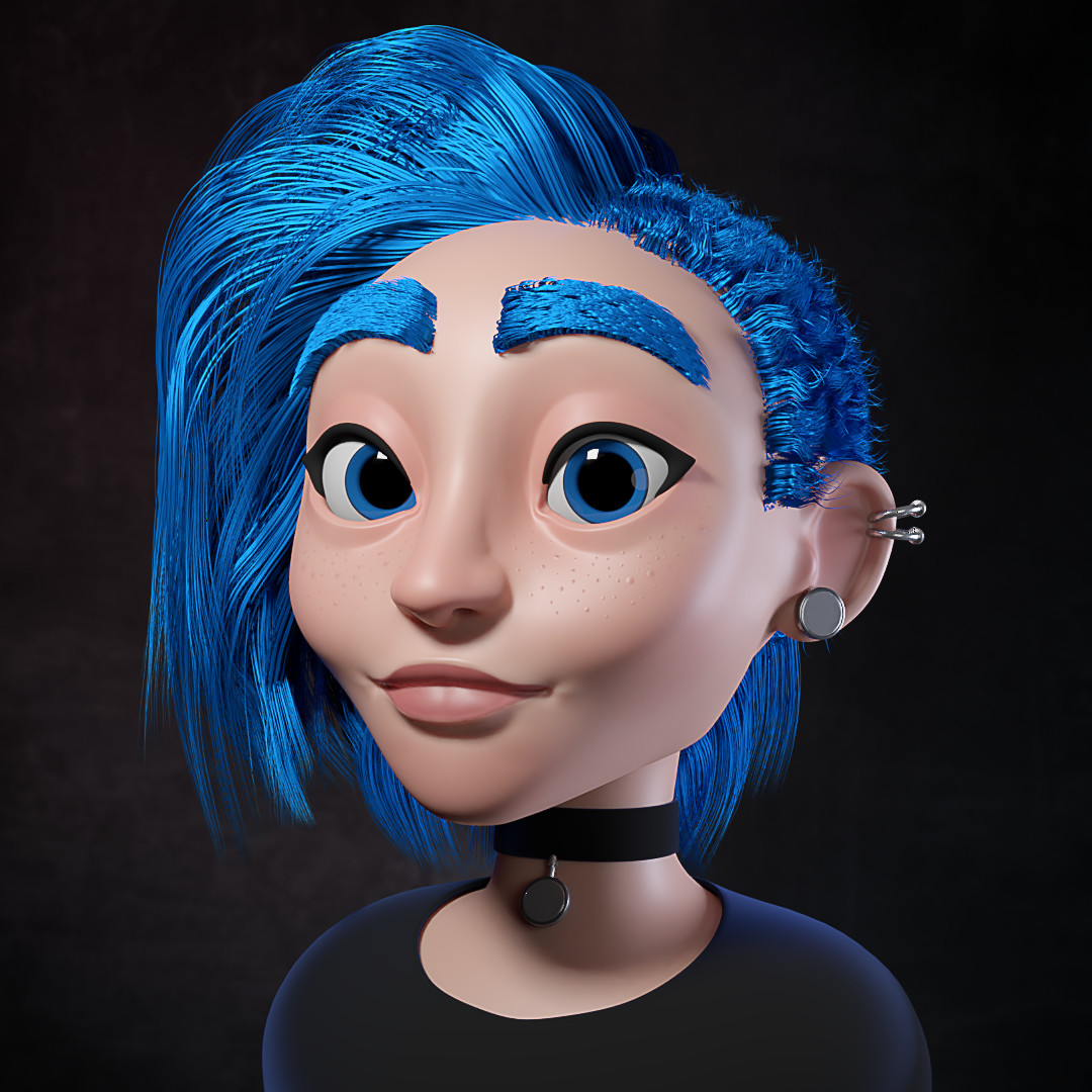 ArtStation - Stylized cartoon girl