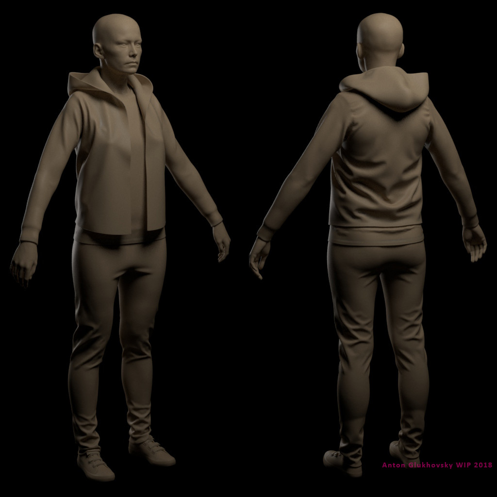 Real Time Character #2 - First pass on clothes