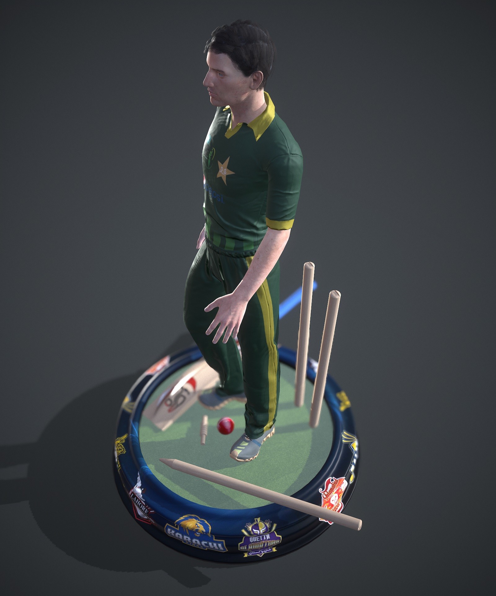 ArtStation Cricket Player Realtime 3D character
