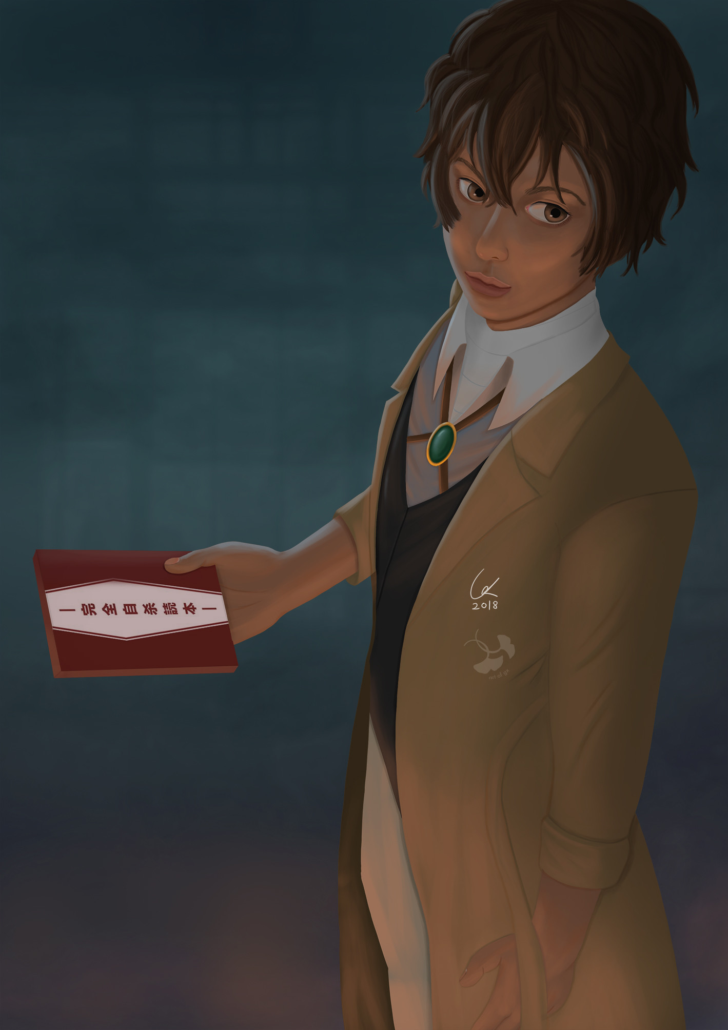 Artstation Bungou Stray Dogs Dazai Fanart Leow Guan Xian ×sugerencias de personajes en la cajita de mensajes. bungou stray dogs dazai fanart leow