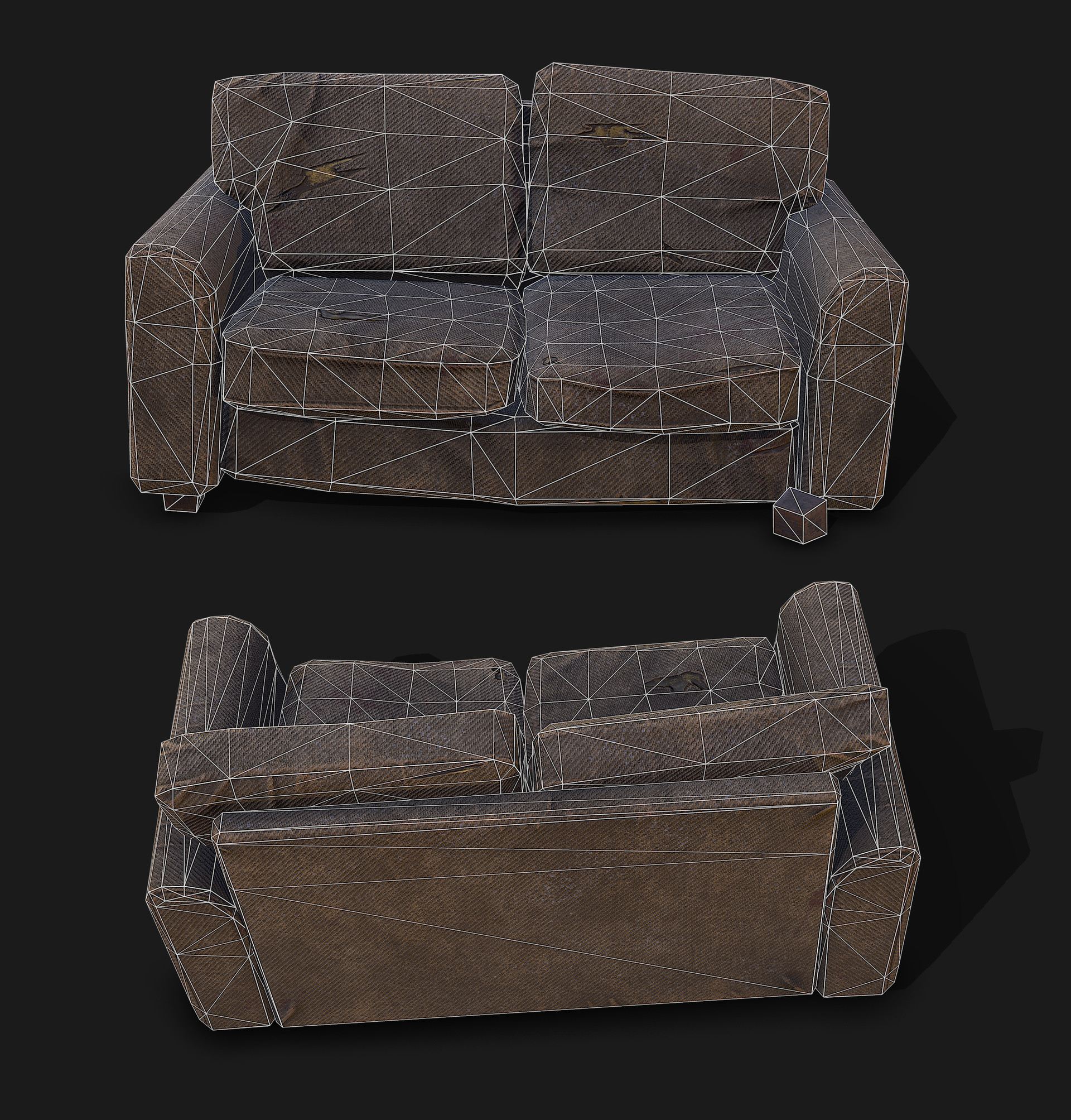 Rust shop game sofa