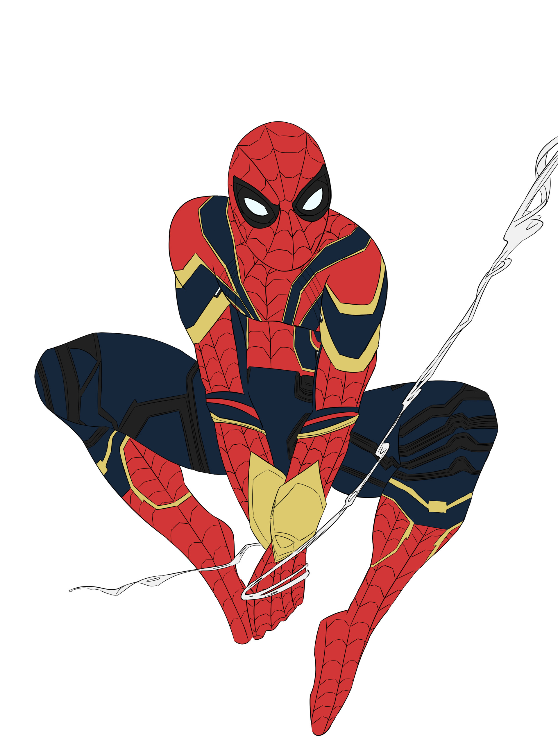 Artstation Iron Spider Fanart De Juane Davis