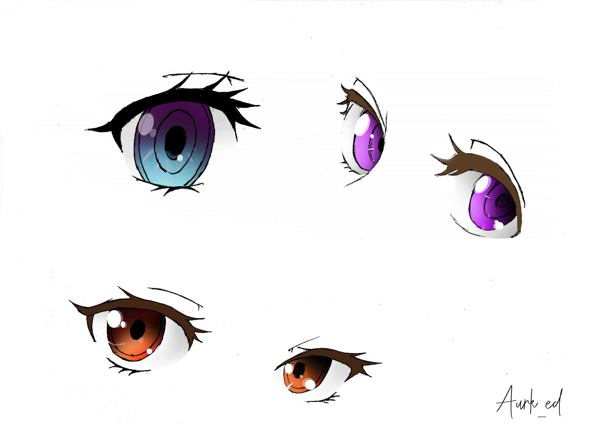 Artstation Basic Anime Eyes Rithick Jaluthria