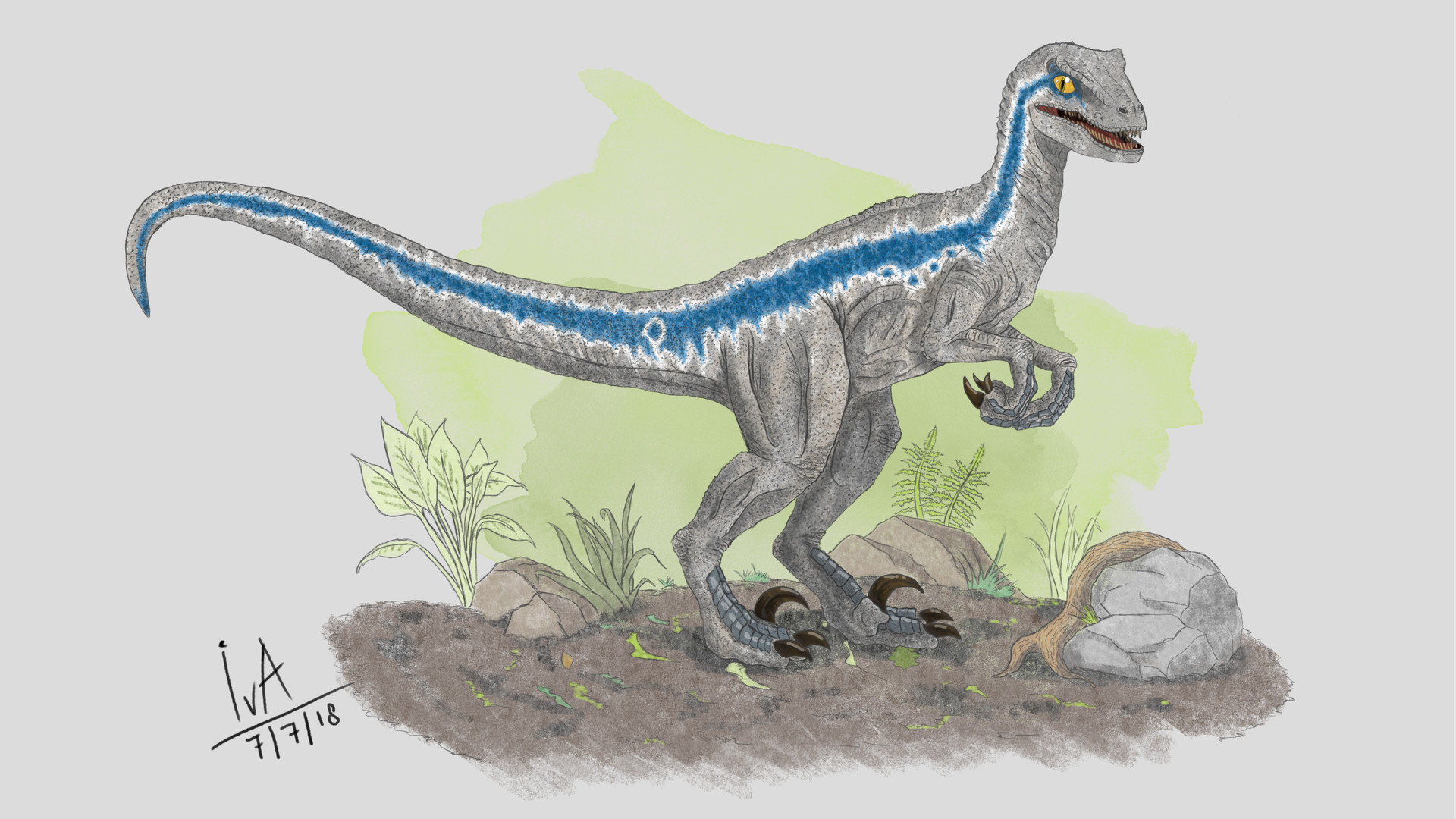 Artstation Blue Jurassic World Landstrider