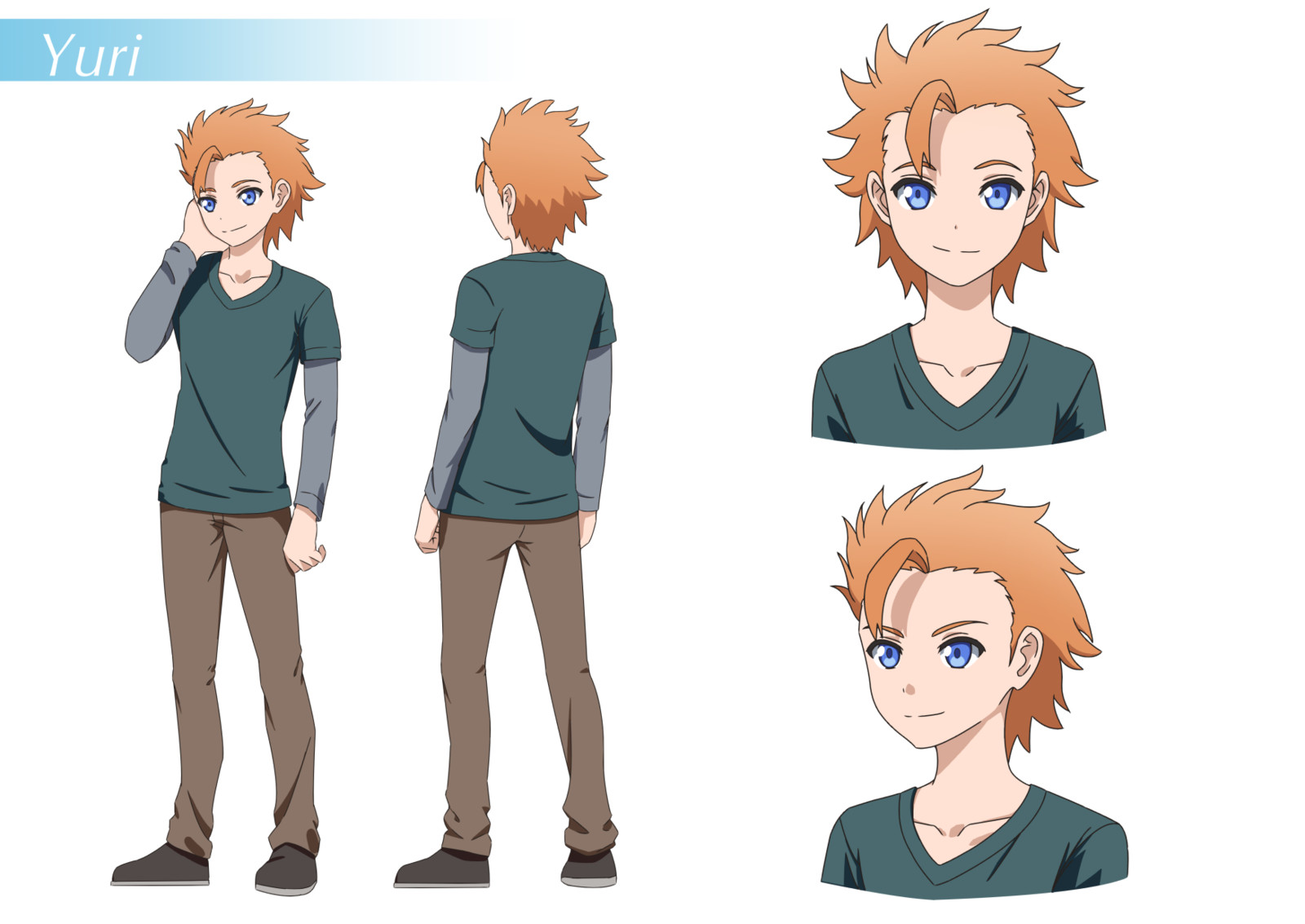 Artstation Yuri Character Model Sheet Xesxus Vii,Long Hair Full Body Beautiful Anime Girl Drawing