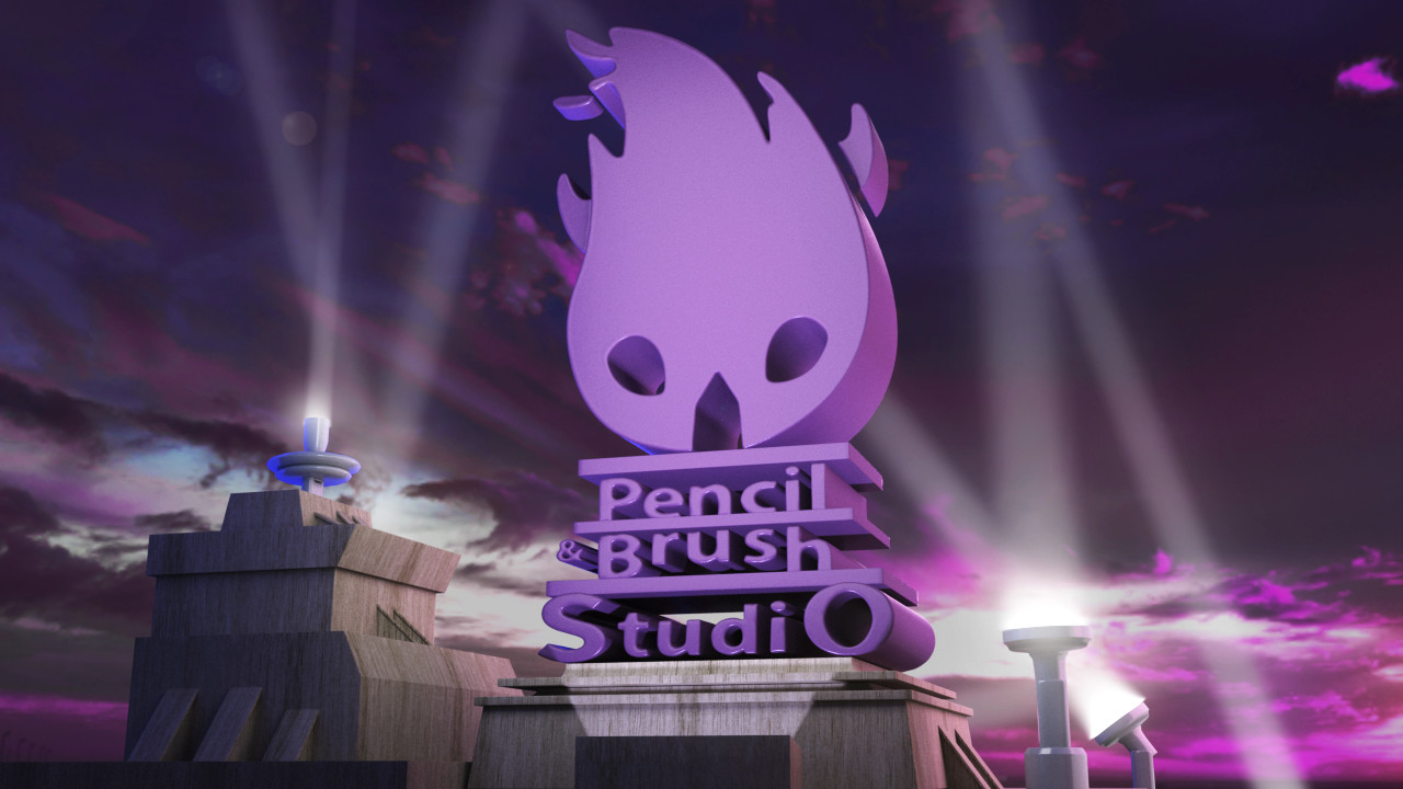 ArtStation - pincel and brush logo intro animation