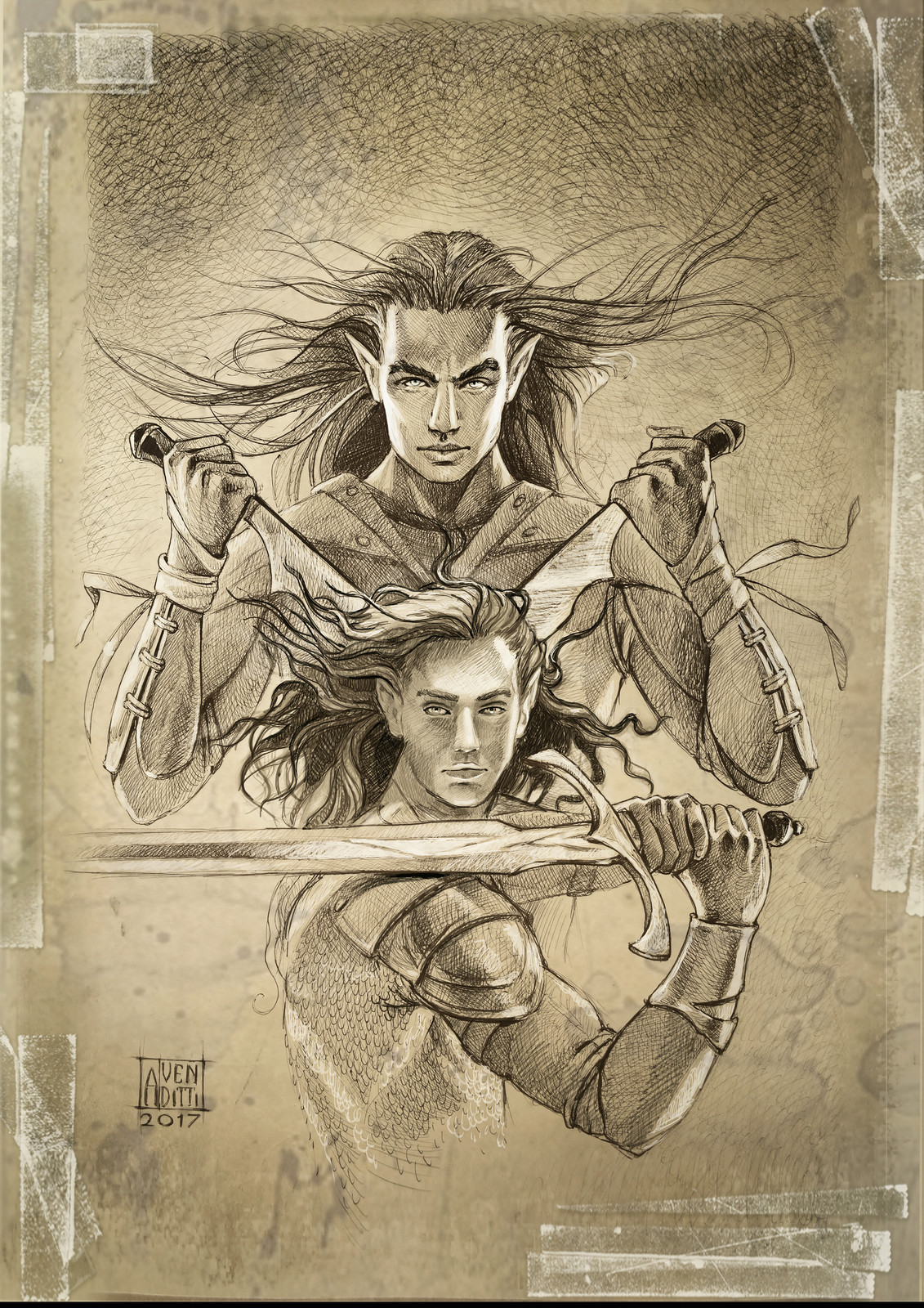 antonello venditti art © sketch 2017 (bozzetto)