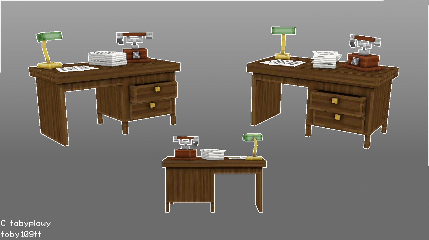 Toby Plowy Old Wooden Desk