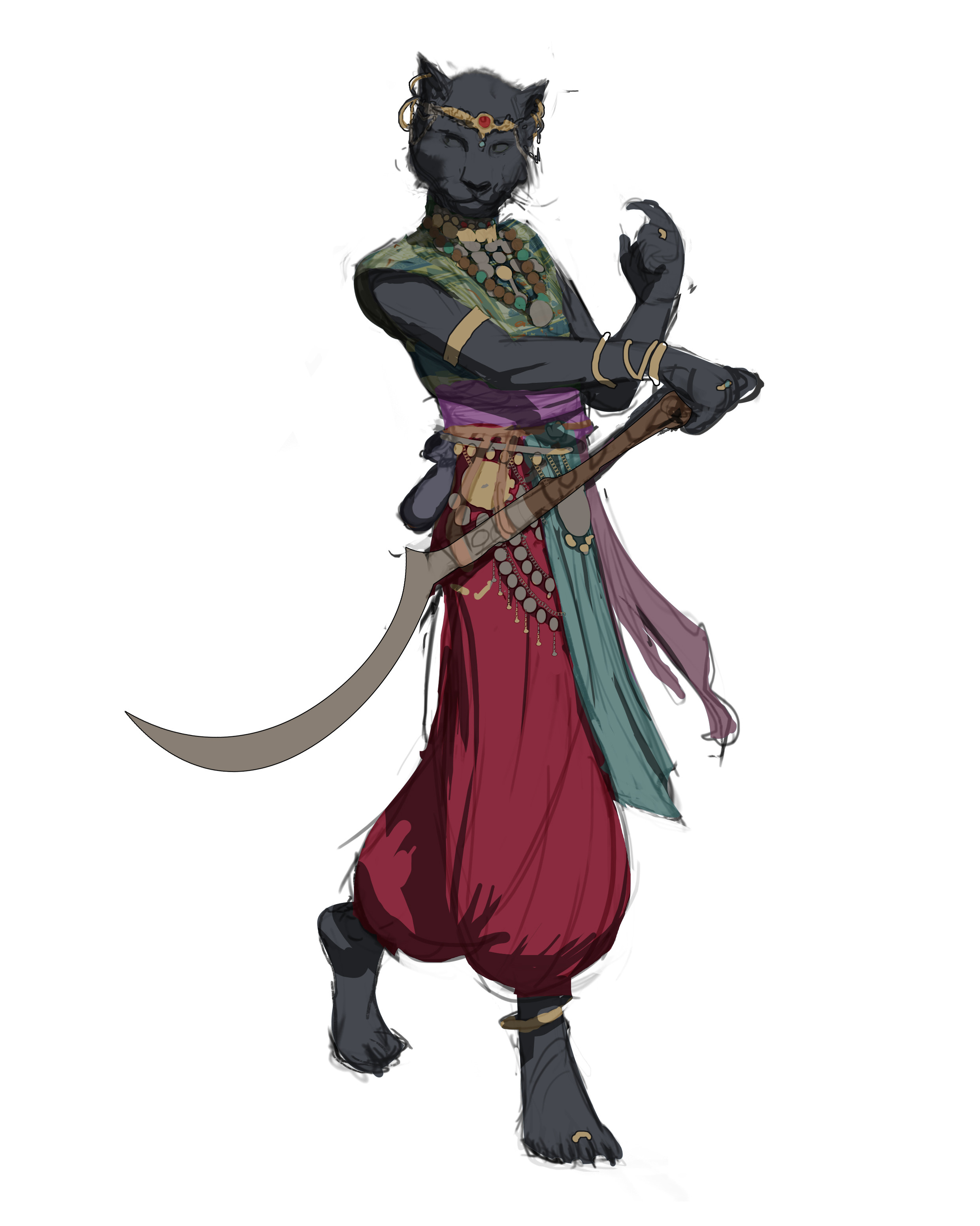 tabaxi monk figure