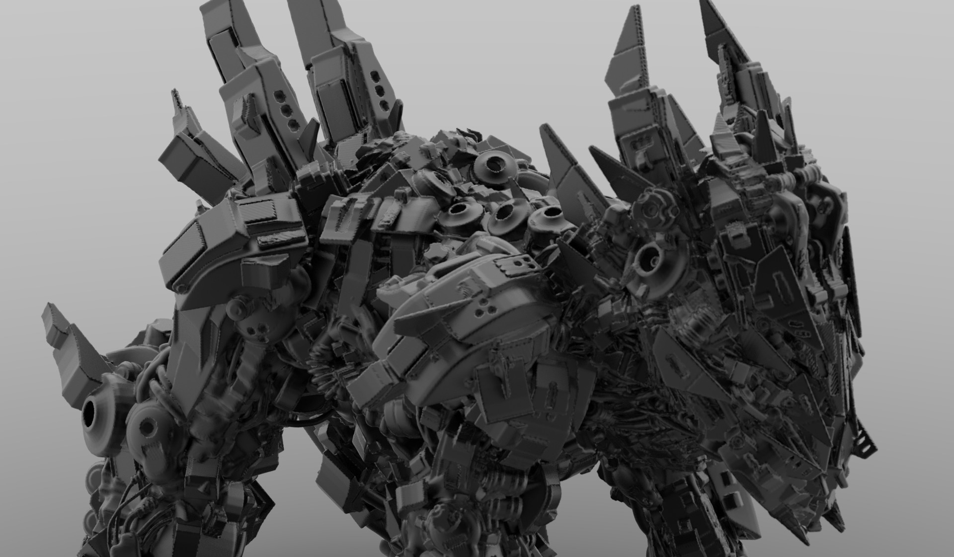 Manthos Lappas - VR/ 3D Oculus Medium/ Oculus Rift -Mech Concept Design