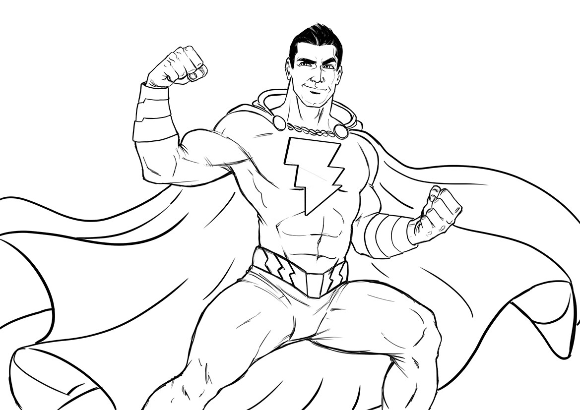Artstation Shazam Digital Painting Assis Leite We have chosen the best shazam coloring pages which you can download online at mobile, tablet.for free and add new. shazam digital painting assis leite