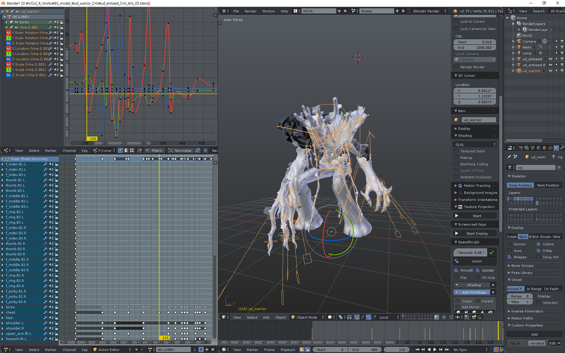 Artstation Blender 3d Animation Works 3 Hoya Choe 호야초