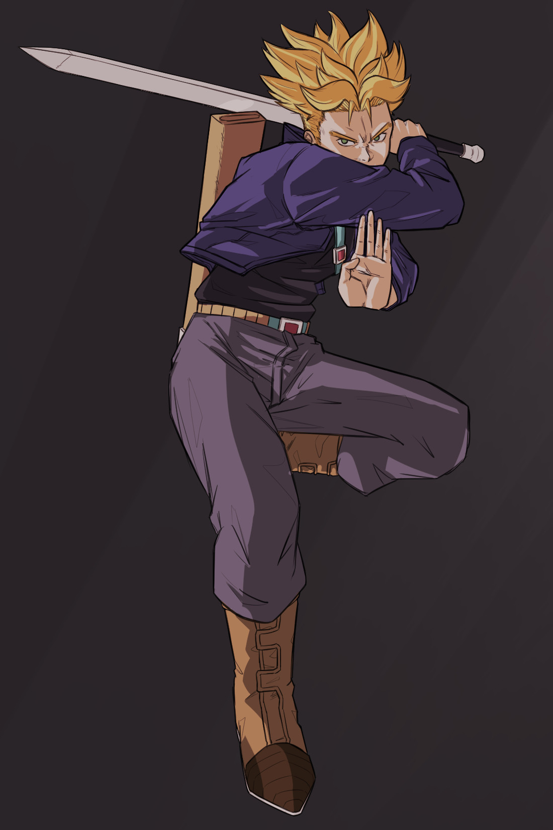 Artstation Trunks Dbz Action Poses Radley Nito