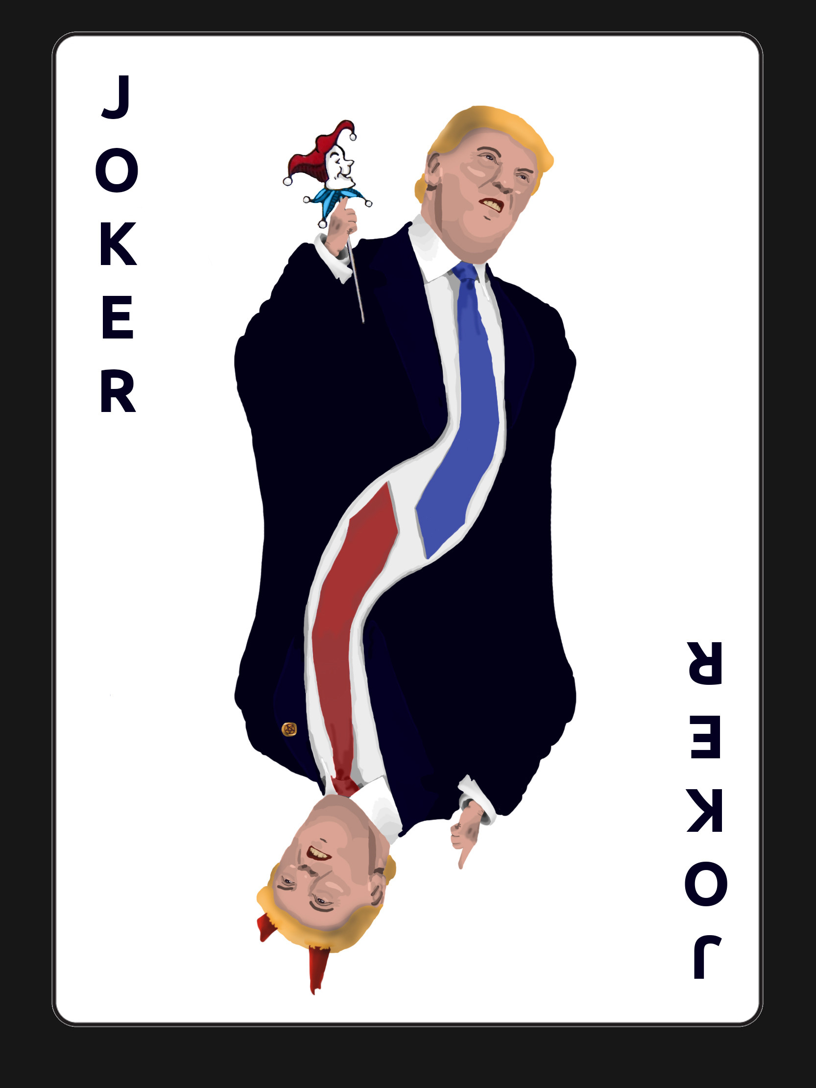 Artstation Joker Trump Card Zii Miller