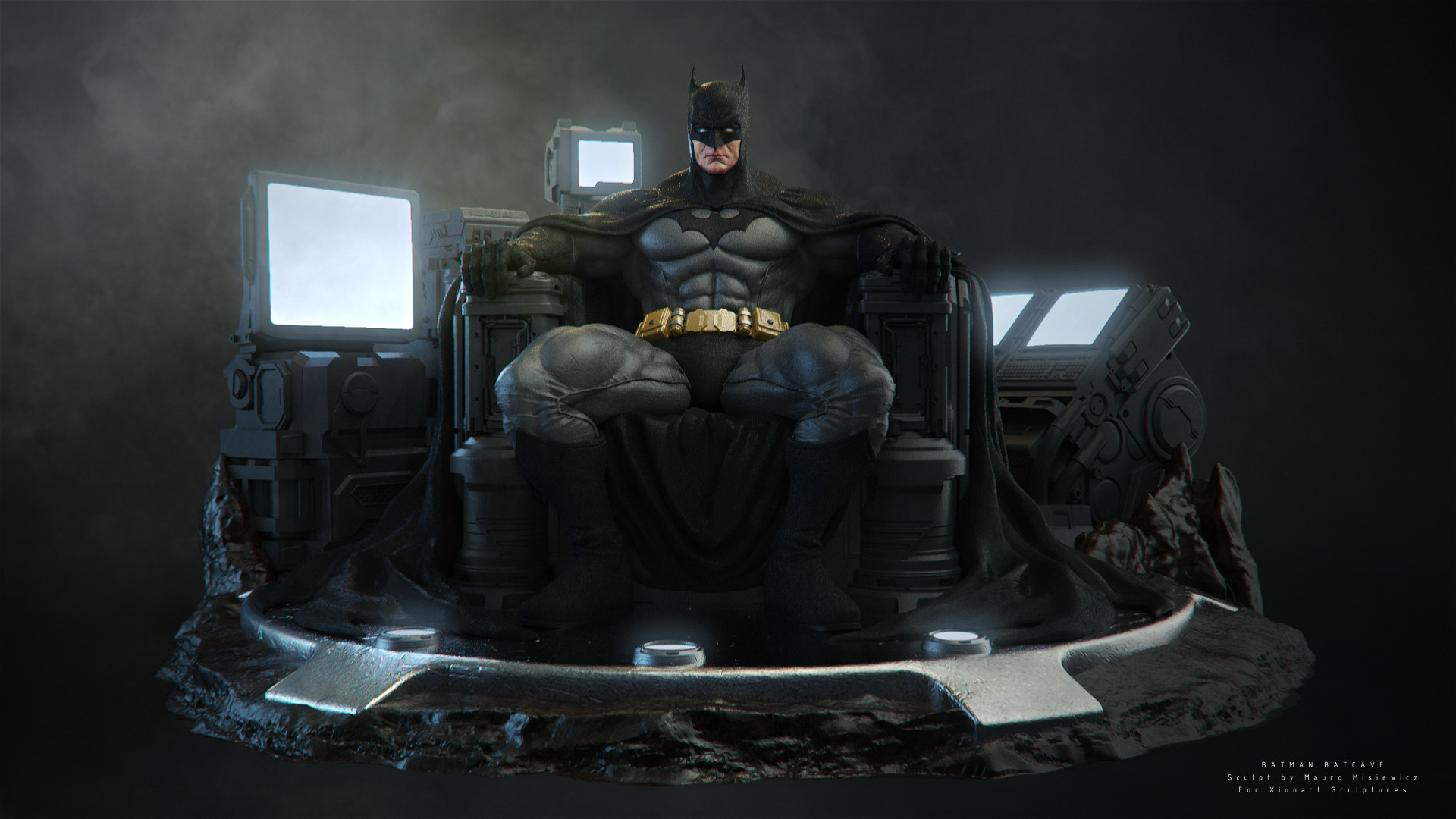 Batman Is Sitting On Throne Batman, HD wallpaper