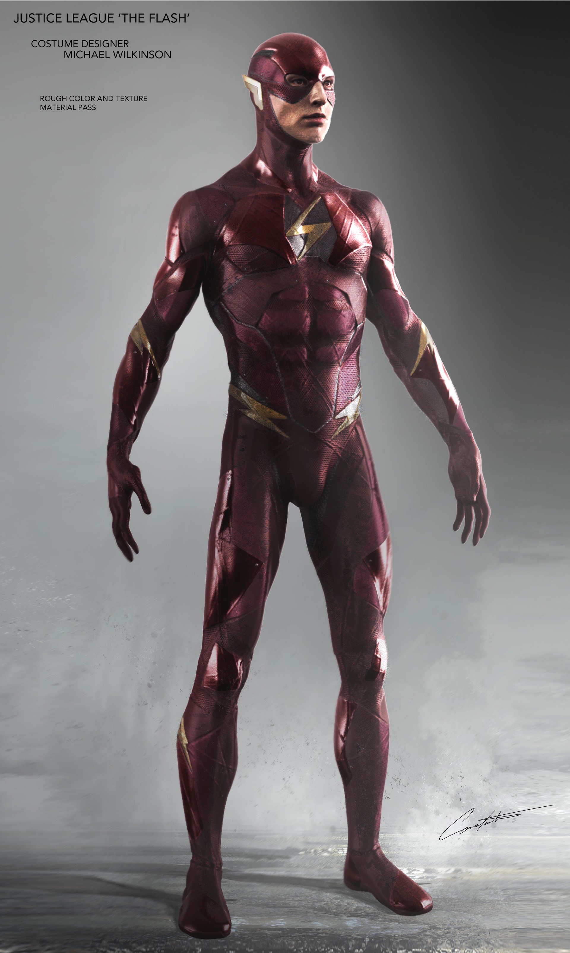 Constantine Sekeris Justice League 'The Flash" Costume Concept Art