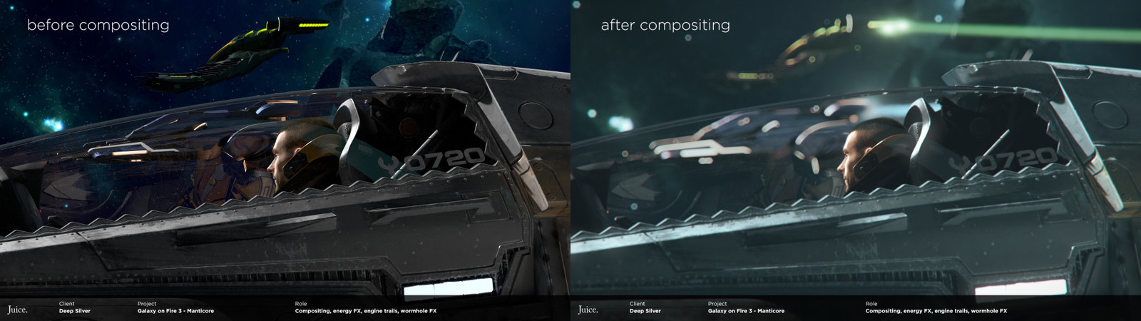 Slap comp of beatury renders vs. what I did with it
