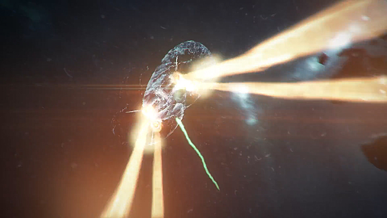 Other shot I did (compositing, engine trails and energy, energy shield)