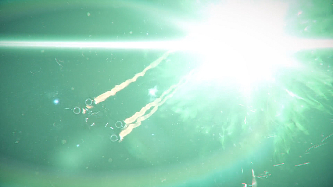Other shot I did (compositing, engine trails and energy, explosion)