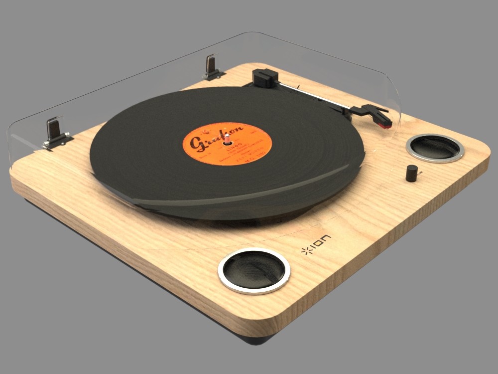 のスピーカ ION Conversion Turntable with Stereo Speakers USB端子/ステレオスピーカー搭載