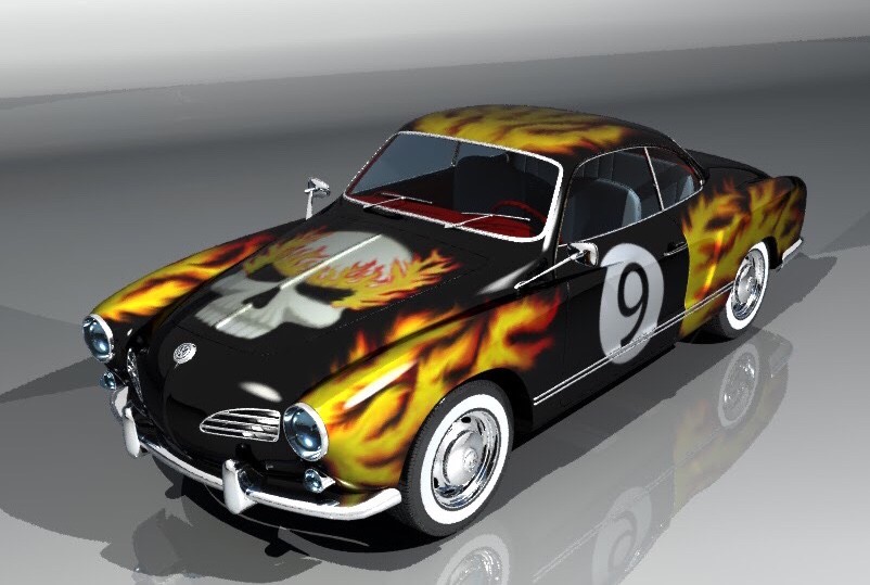 Artstation 1955 Karmann Ghia Custom Paint Job Javier Francisco