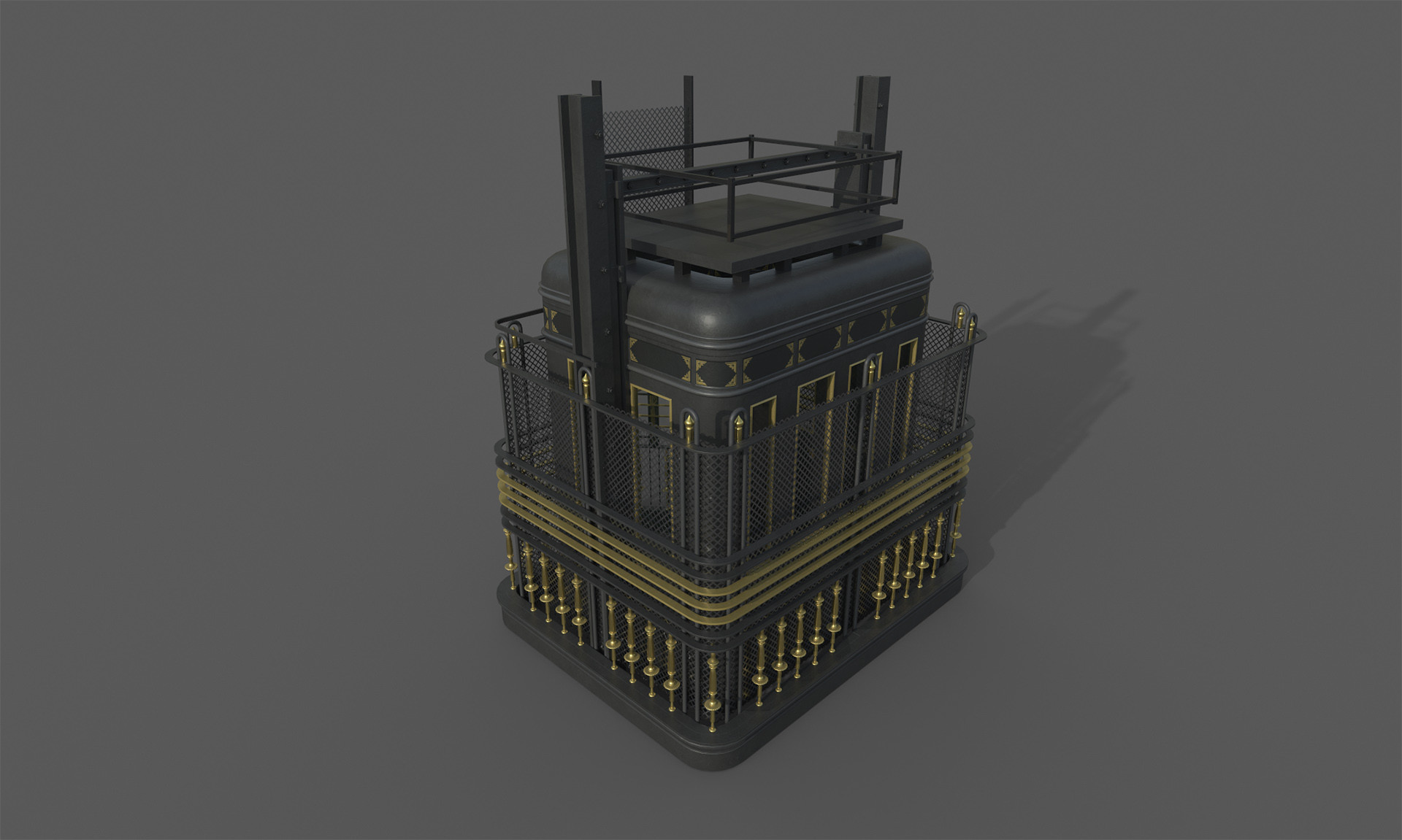 Artstation Artdeco Elevator Dmitry Moiseev