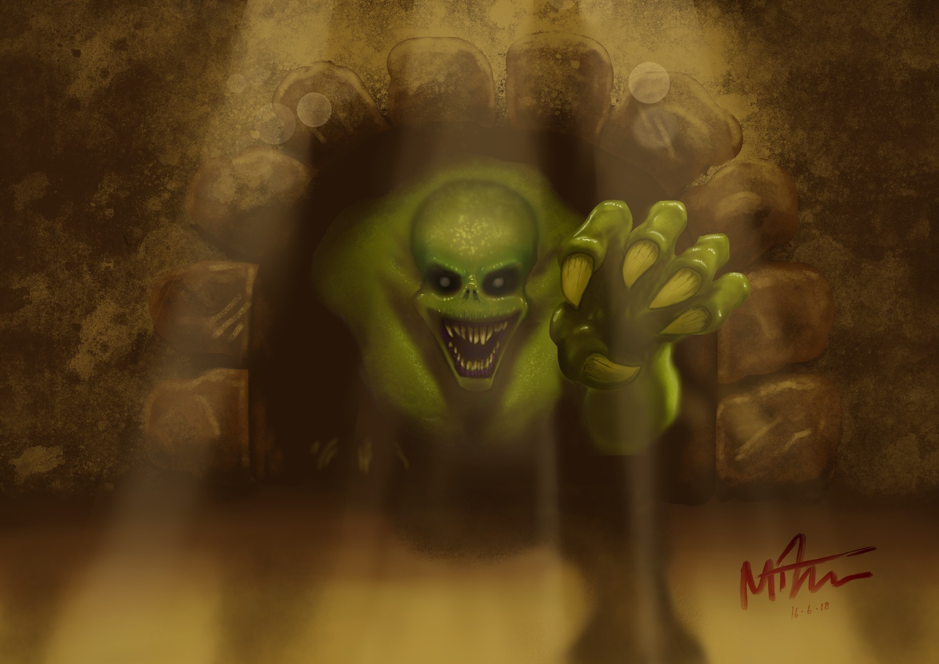 ArtStation - Sewer monster