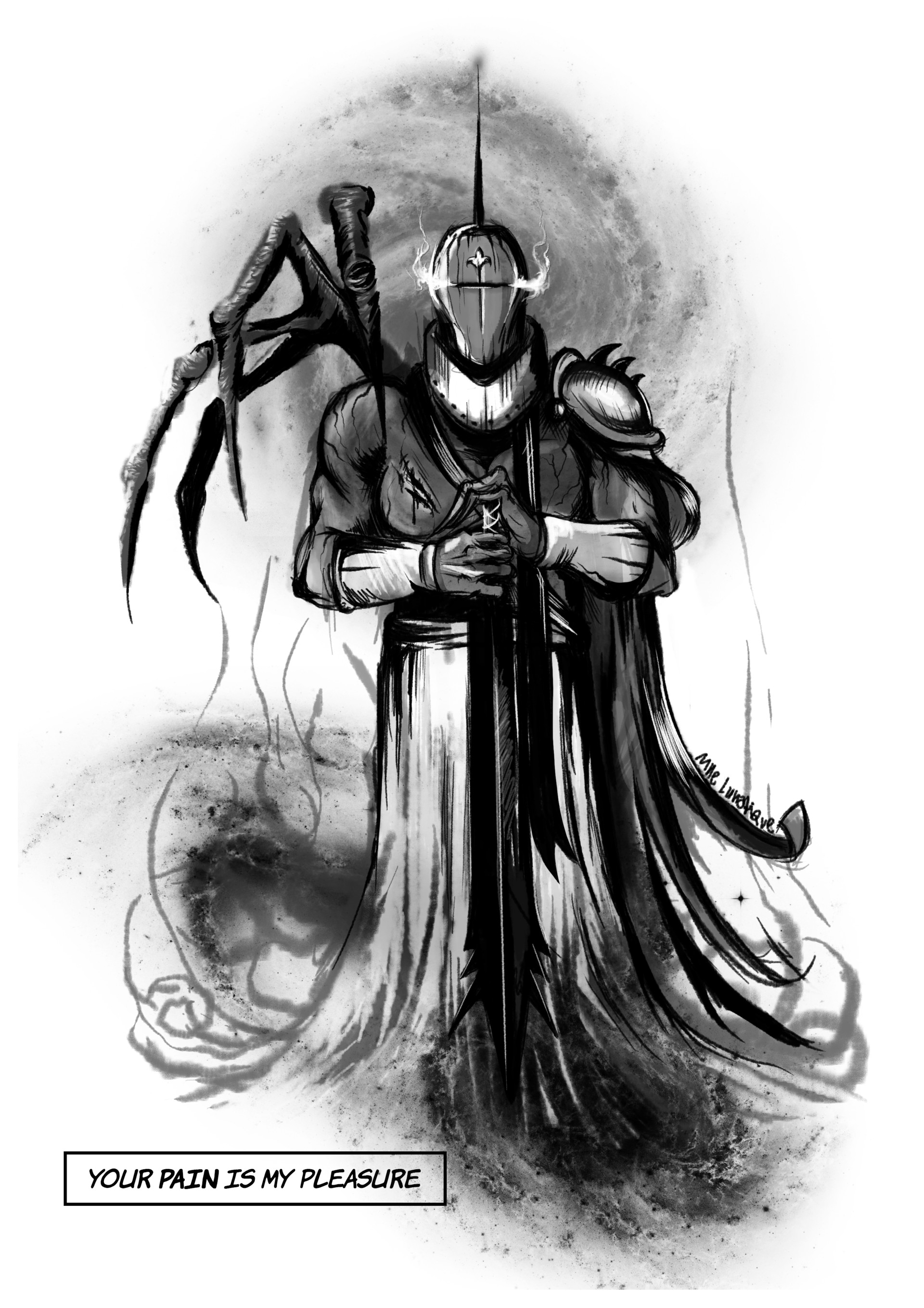 ArtStation The God of Pain's Knight