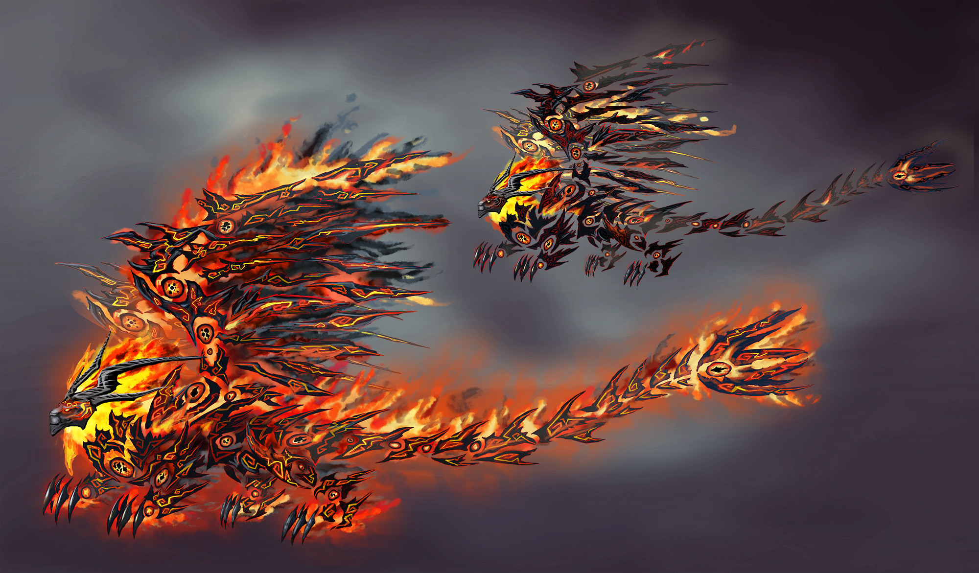 Final concept for the fire lion