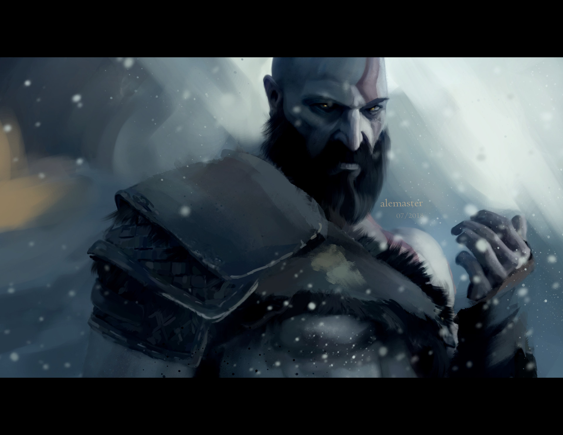 ArtStation - Kratos, Spartan Rage