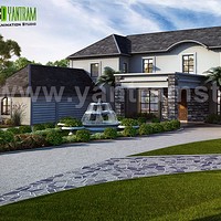 Artstation Small House Design Ideas Front Exterior Rendering By
