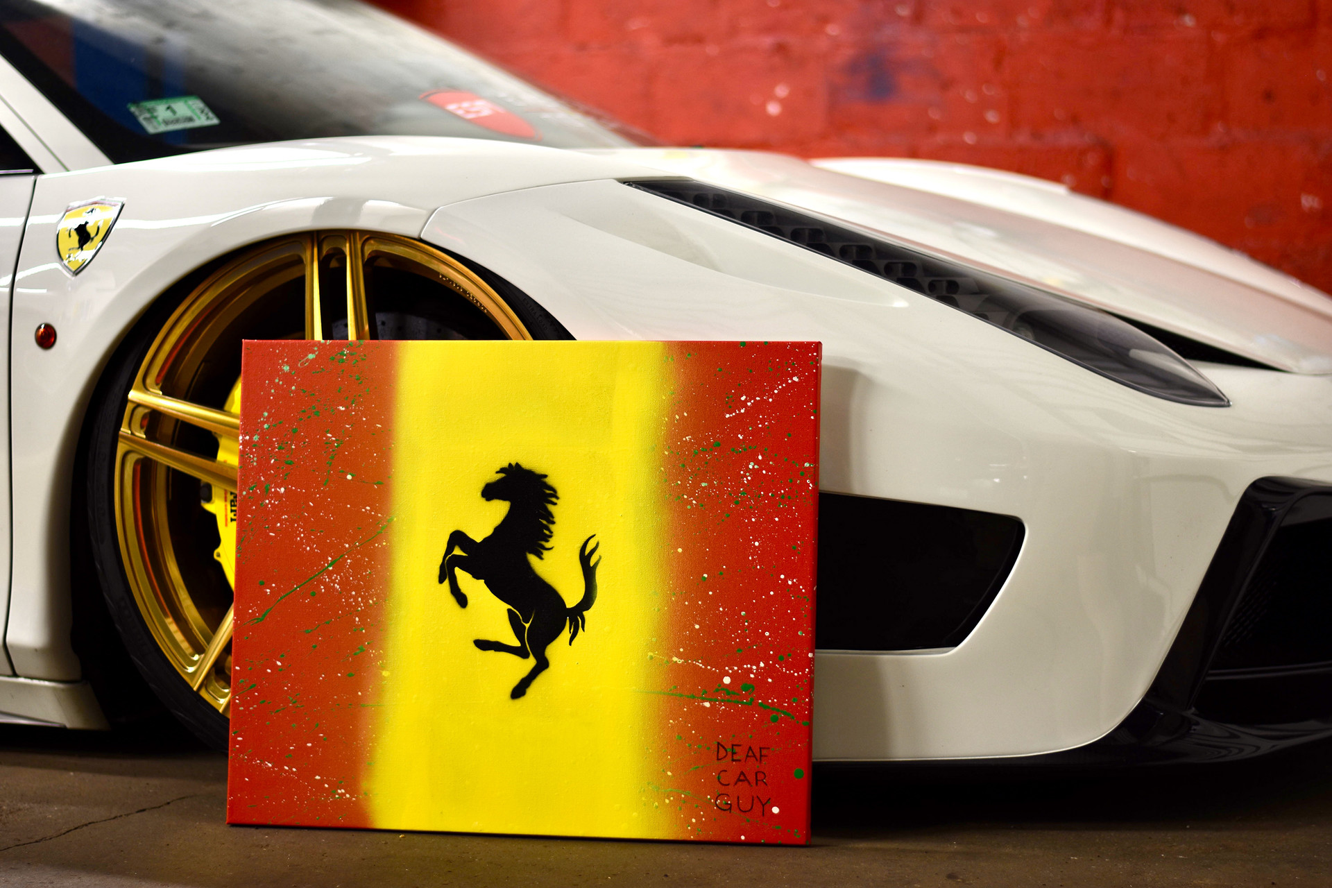 Artstation Ferrari Painting Brandon Bailey Deaf Car Guy