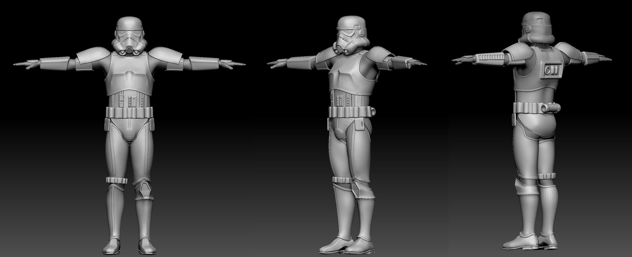 Storm trooper suit sculpt