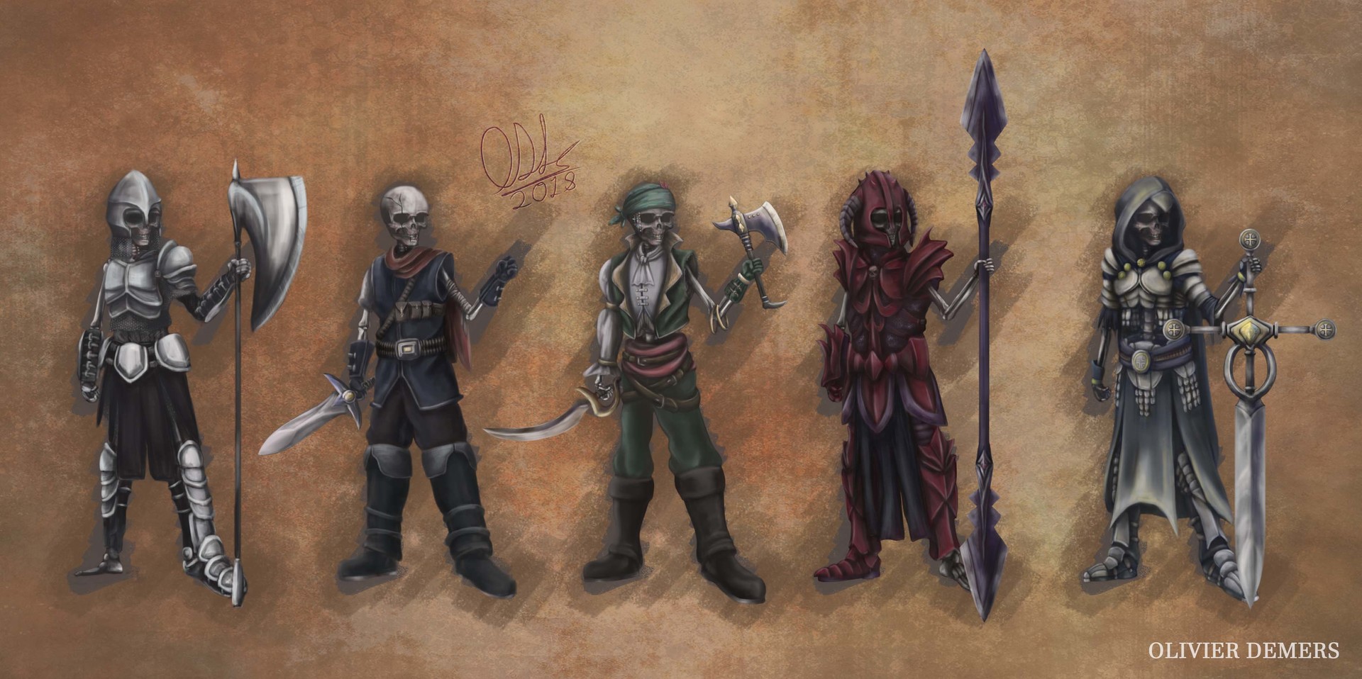 ArtStation - Concept Art - Skeleton Warriors