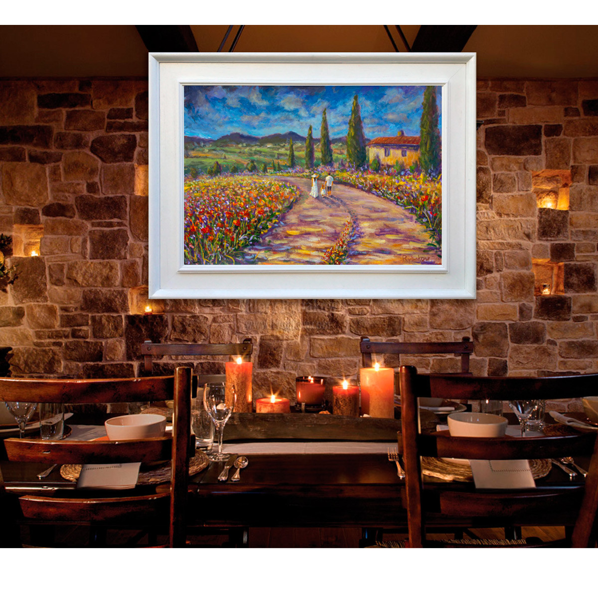 Artstation Tuscany Painting On Canvas 37 8 Landscape Painting