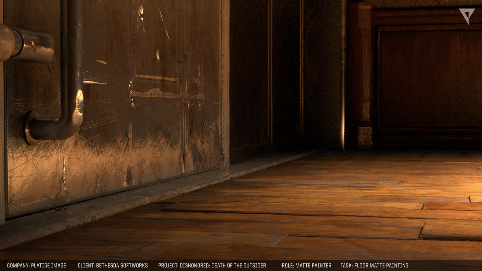 Floor and door mattepainting.