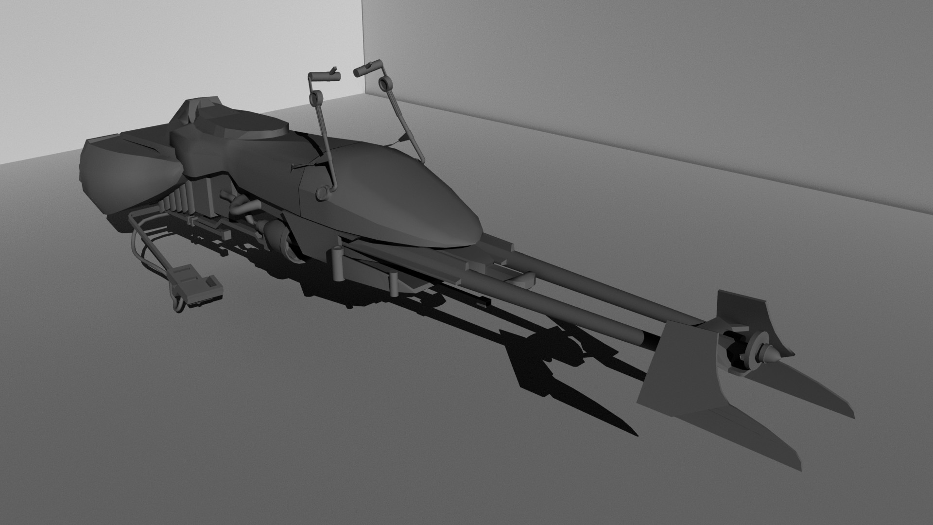 Artstation Speeder Bike 3d Model Daniel Diwa