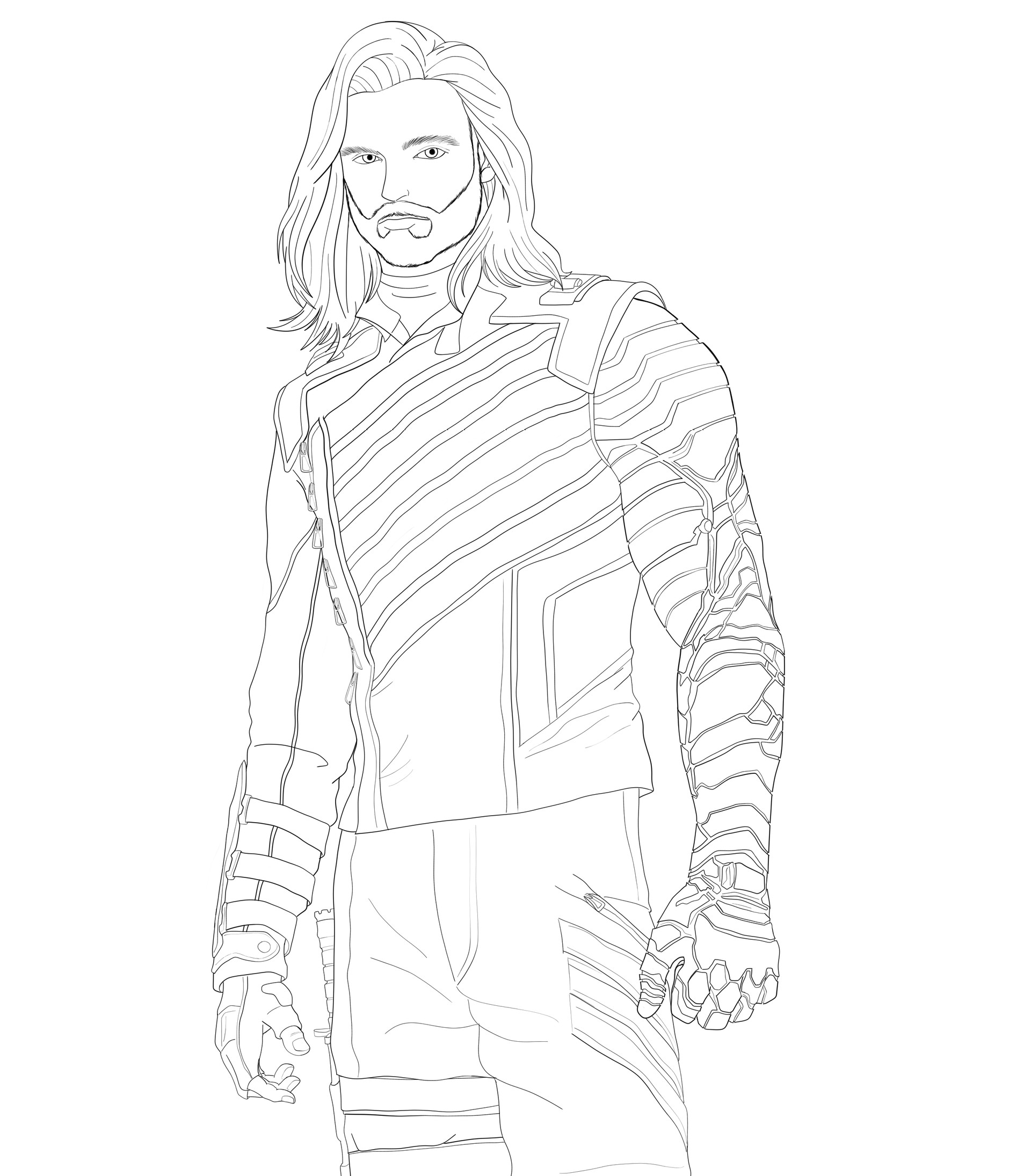 Artstation Winter Soldier Avengers Infinity War Washington Gomes