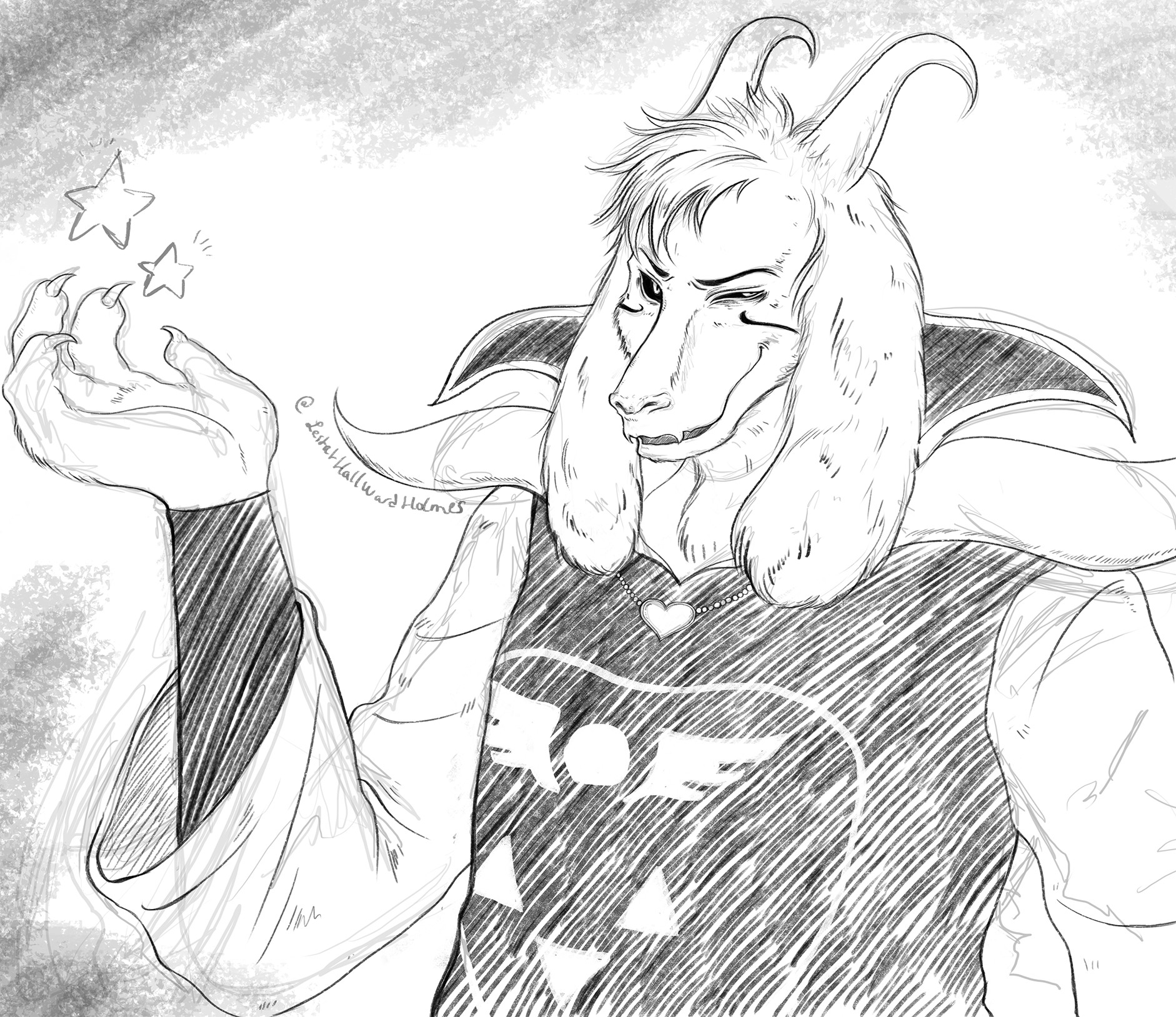 pauline callenaere asriel dreemurr fanart
